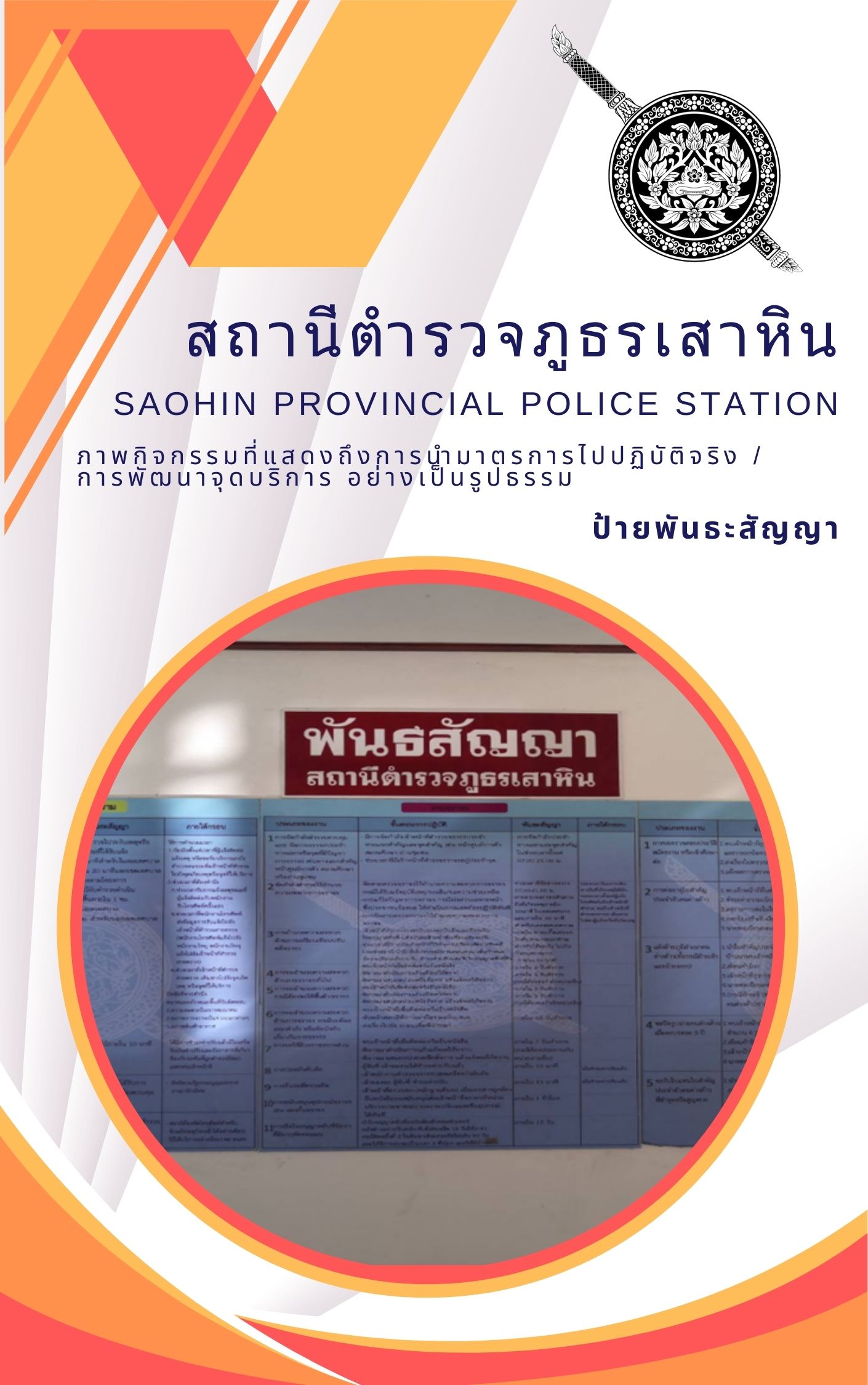 ภาพป้ายพันธะสัญญา